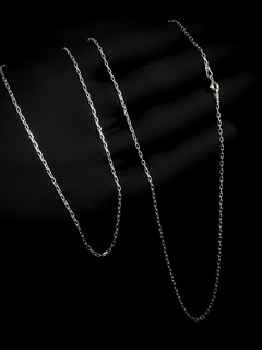 Corrente Cadeado 70cm x 1mm - Prata 925 - loja online