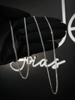 Corrente Grumet 70cm x 2mm - Prata 925 na internet