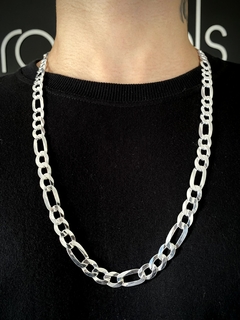 Corrente 3x1 70cm x 10mm - Prata 925