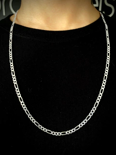 Corrente 3x1 70cm x 4mm - Prata 925