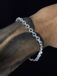Pulseira Tijolinho 5mm - Prata 925