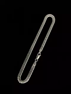 Pulseira Elo Duplo 4mm - Prata 925 na internet