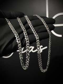 Conjunto Grumet 7mm corrente + pulseira - Prata 925 na internet