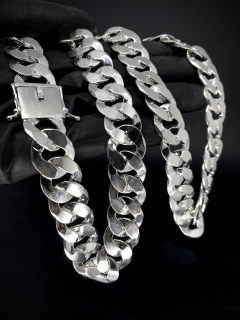 Corrente Grumet 70cm x 17mm - Prata 925 na internet