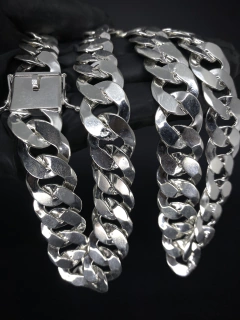 Corrente Grumet 70cm x 17mm - Prata 925 - Brandels Joias - Prata 925