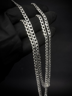 Corrente Grumet 70cm x 4mm - Prata 925 - loja online
