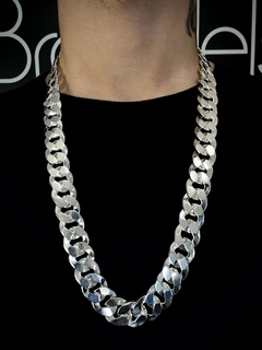Imagem do Conjunto Grumet 17mm corrente + pulseira - Prata 925