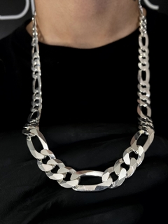 Conjunto 3x1 13mm corrente + pulseira - Prata 925 - loja online
