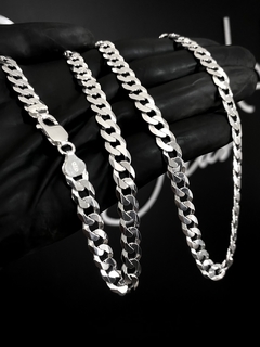 Conjunto Grumet 8mm corrente + pulseira - Prata 925 - Brandels Joias - Prata 925