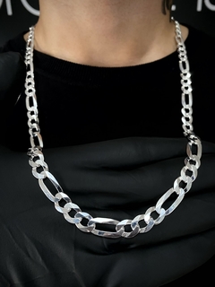 Conjunto 3x1 9mm corrente + pulseira - Prata 925 - loja online