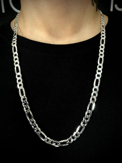 Conjunto 3x1 8mm corrente + pulseira - Prata 925 na internet