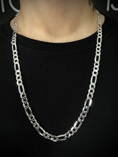 Corrente 3x1 70cm x 8mm - Prata 925