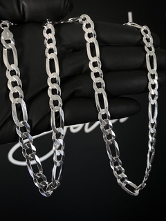 Corrente 3x1 70cm x 9mm - Prata 925