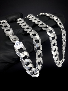 Corrente Grumet 70cm x 13mm - Prata 925 - Brandels Joias - Prata 925