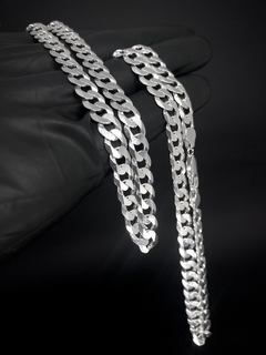 Corrente Grumet 70cm x 8mm - Prata 925 - loja online