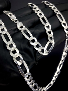 Corrente 3x1 70cm x 9mm - Prata 925 na internet