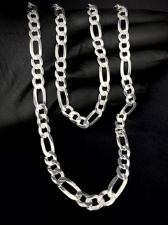 Imagem do Conjunto 3x1 8mm corrente + pulseira - Prata 925