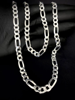Imagem do Conjunto 3x1 8mm corrente + pulseira - Prata 925