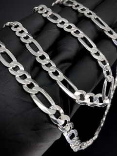 Corrente 3x1 70cm x 8mm - Prata 925