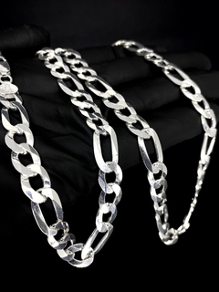 Conjunto 3x1 10mm corrente + pulseira - Prata 925 - comprar online