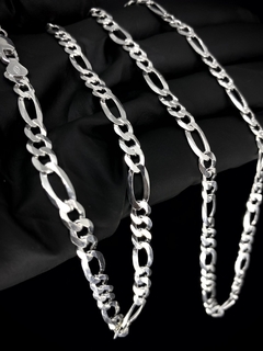 Corrente 3x1 70cm x 6mm - Prata 925