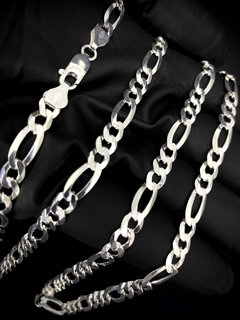 Corrente 3x1 70cm x 6mm - Prata 925 - comprar online