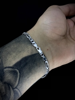 Pulseira 3x1 5mm Com Chapinha - Prata 925 - comprar online