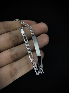 Pulseira 3x1 5mm Com Chapinha - Prata 925 na internet