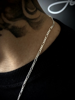 Imagem do Conjunto 3x1 2mm corrente + pulseira - Prata 925