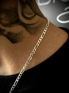 Conjunto 3x1 3mm corrente + pulseira - Prata 925 na internet