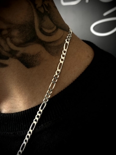 Imagem do Conjunto 3x1 4mm corrente + pulseira - Prata 925