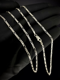Corrente 3x1 70cm x 2mm - Prata 925 - comprar online