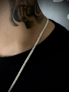 Conjunto Elo duplo 3mm corrente + pulseira - Prata 925 na internet