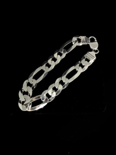 Conjunto 3x1 13mm corrente + pulseira - Prata 925 na internet