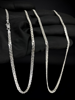 Corrente Elo Duplo 70cm x 3mm - Prata 925 - comprar online