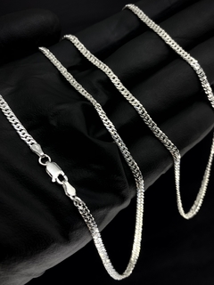 Imagem do Corrente Elo Duplo 70cm x 3mm - Prata 925