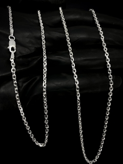 Corrente Tijolinho 70cm x 2,5mm - Prata 925