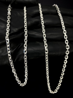 Corrente Tijolinho 70cm x 3mm - Prata 925 na internet