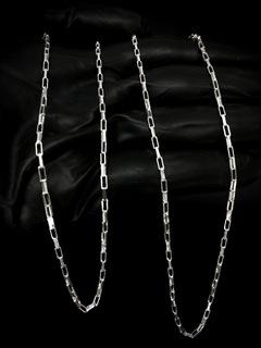 Corrente Tijolinho 70cm x 2mm - Prata 925