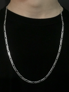 Conjunto 3x1 5mm cordão + pulseira - Prata 925 - loja online
