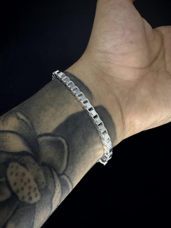 Pulseira Veneziana 5mm - Prata 925 - comprar online