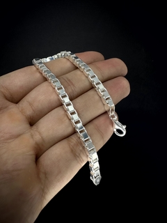 Pulseira Veneziana 5mm - Prata 925 na internet