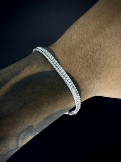 Pulseira Fox Tail 5mm - Prata 925