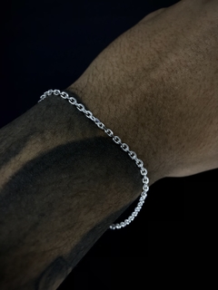 Pulseira Tijolinho 3mm - Prata 925
