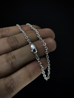 Pulseira Tijolinho 3mm - Prata 925 na internet