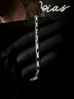 Corrente Tijolinho VZ 70cm x 4mm - Prata 925 - loja online