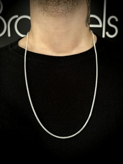 Corrente Veneziana 70cm 2mm - Prata 925