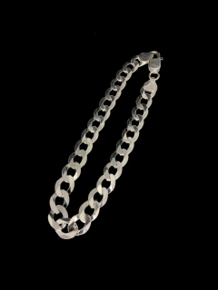 Imagem do Conjunto Grumet 8mm corrente + pulseira - Prata 925