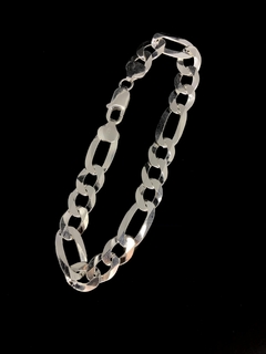 Conjunto 3x1 10mm corrente + pulseira - Prata 925