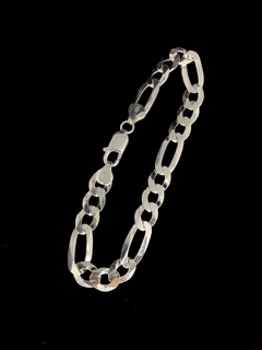 Conjunto 3x1 9mm corrente + pulseira - Prata 925 na internet